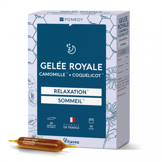 Ampoules de Gelée royale - Camomille - Coquelicot